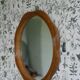 Floral Shaped Rattan Wall Mirror