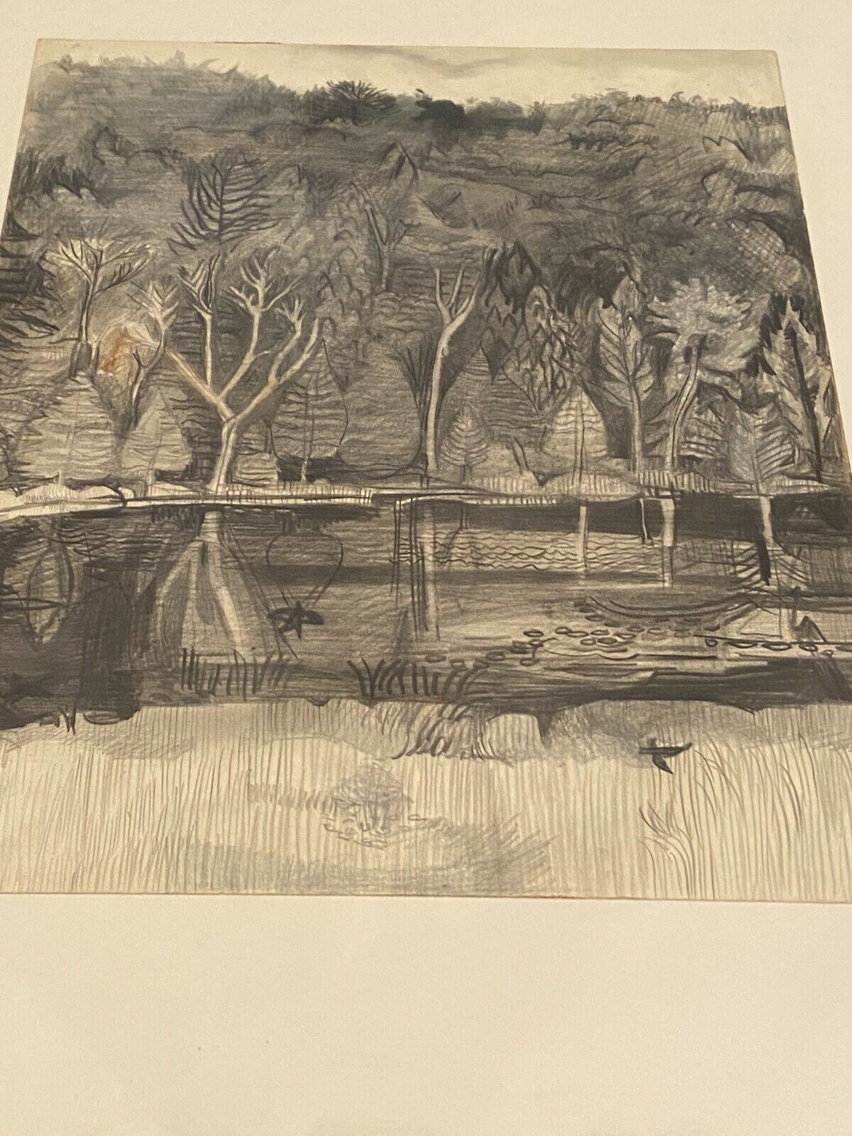 Original landscape drawing Vera Zilzer