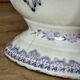 Iron earth gravy boat, Bouquet Creil & Montereau model, early 20th century