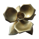 Flower  brass candlestick 1970