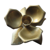 Flower  brass candlestick 1970