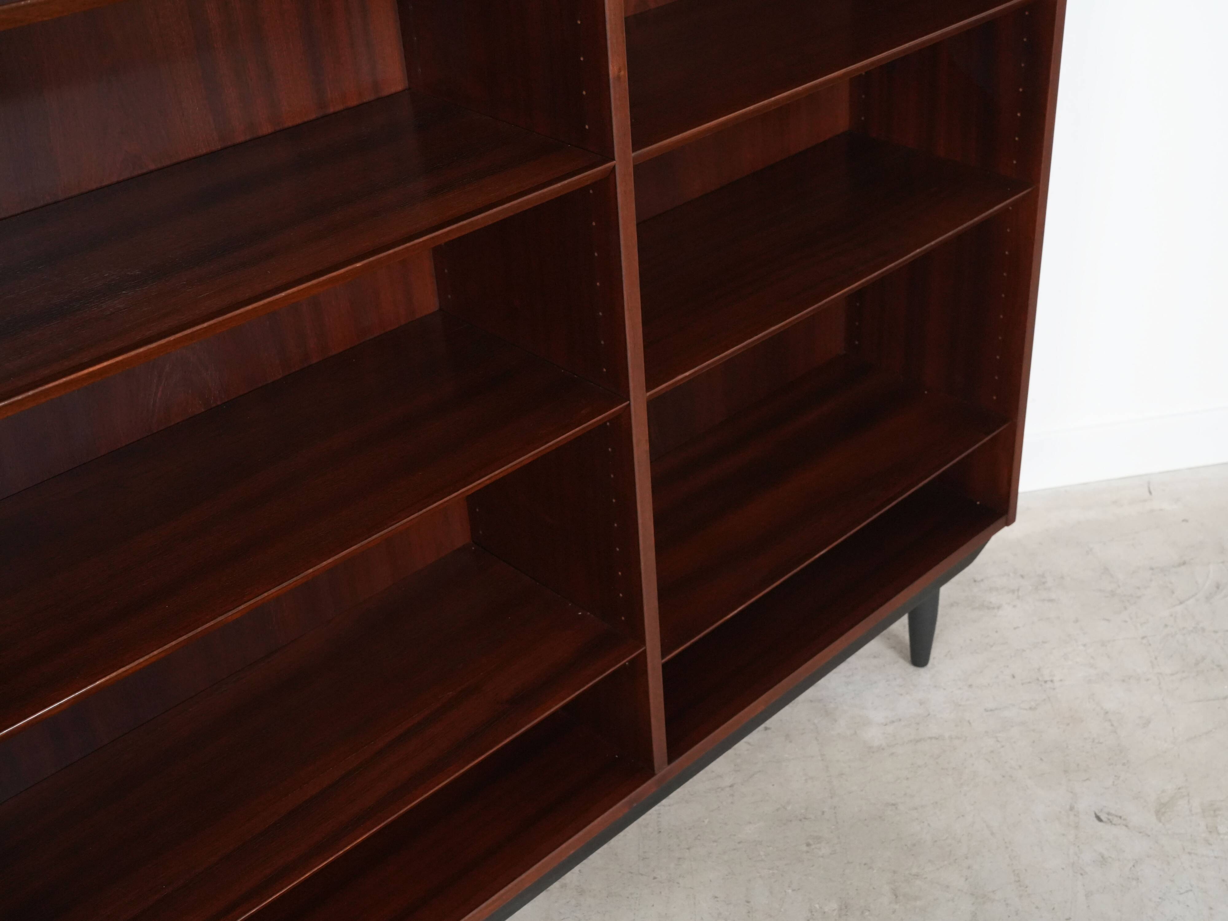 Danish mahogany library by Carlo Jensen for Hundevad, 1970s.