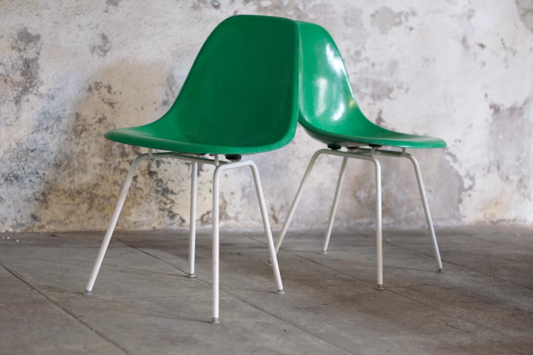 12 Vintage DSX Chairs Fiberglass Charles and Ray Eames / Herman Miller 1960'