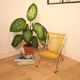 Fauteuil scoubidou jaune pour enfant