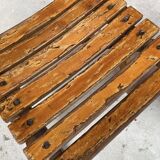 4 Antique Folding Bistro Brasserie Terrace Chairs