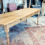 Elegant and refined 230 X 73 solid oak farmhouse table.