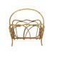 Scandinavian rattan magazine rack, Sweden, 1950