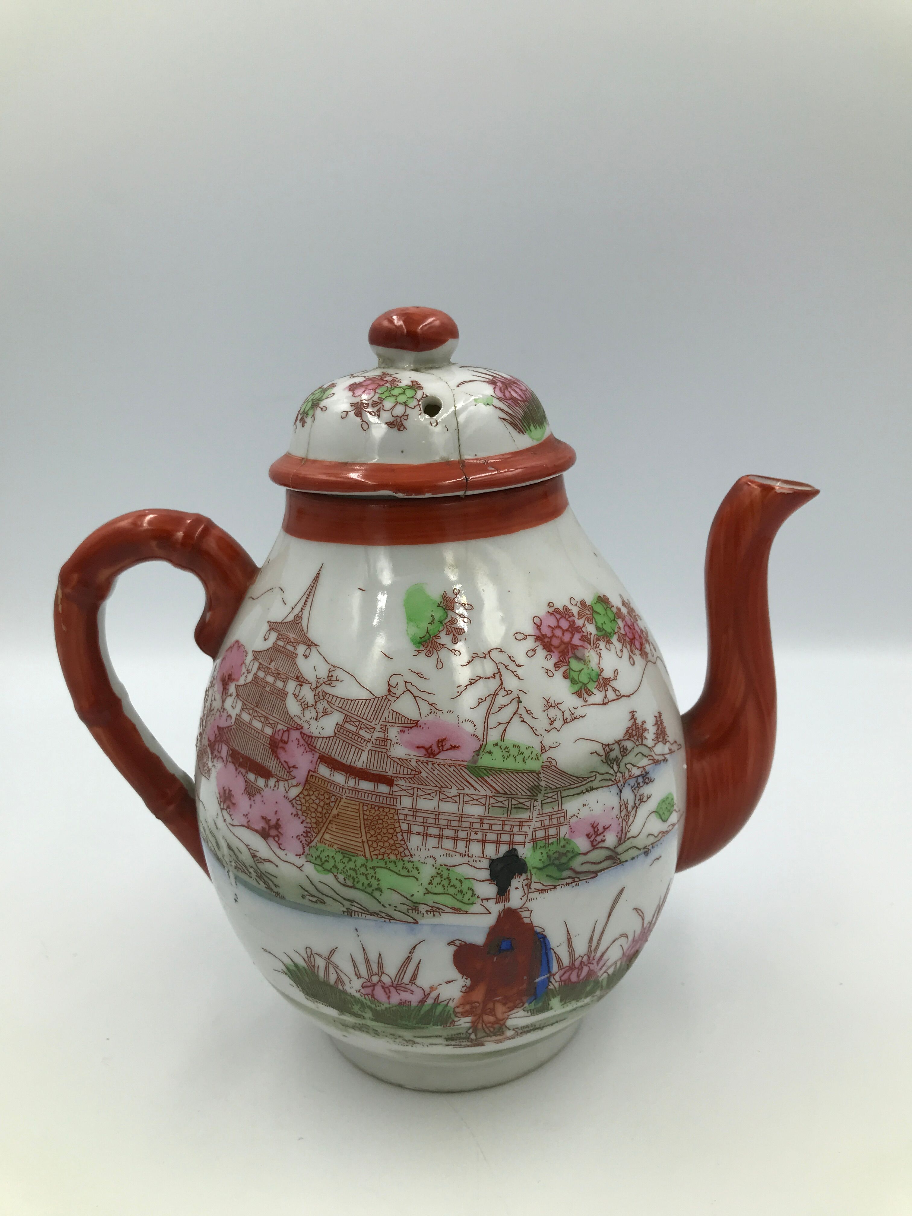 Vintage Chinese tea service lot