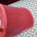 Pink velvet padded toad chair