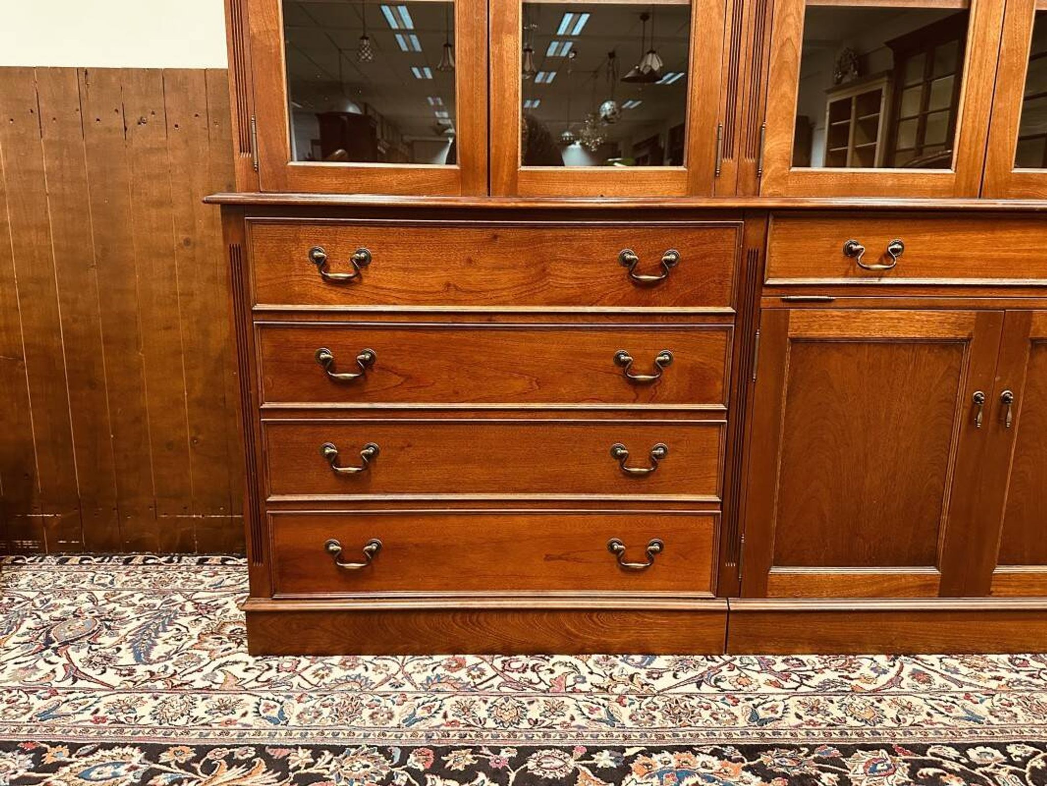 Classic English Mahogany Library Cabinet