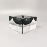 1960s stunning grey ashtray or catchall by flavio poli for seguso. made in italy