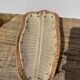 Vide poche coupelle en grès et osier tressé vintage