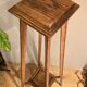 Large Art Deco harness in solid oak, early 20th century