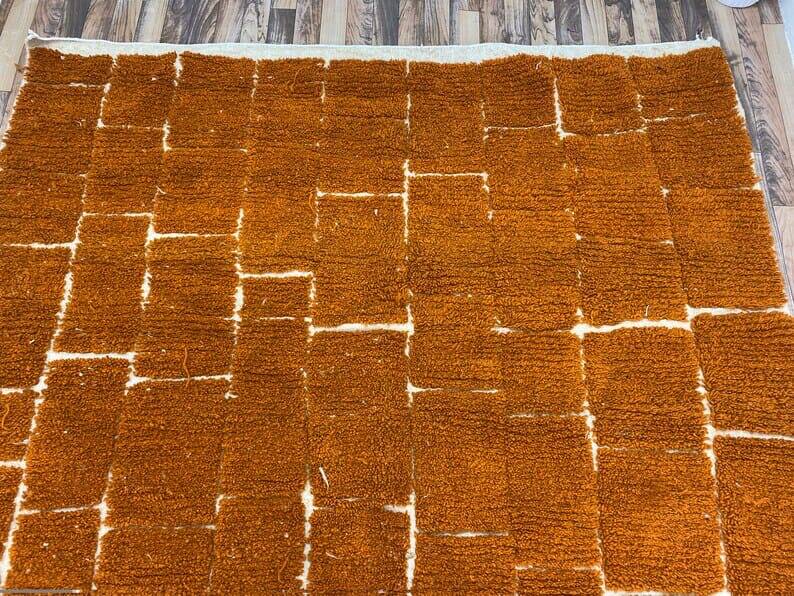 Traditional handmade wool Berber rug size 150x250 cm