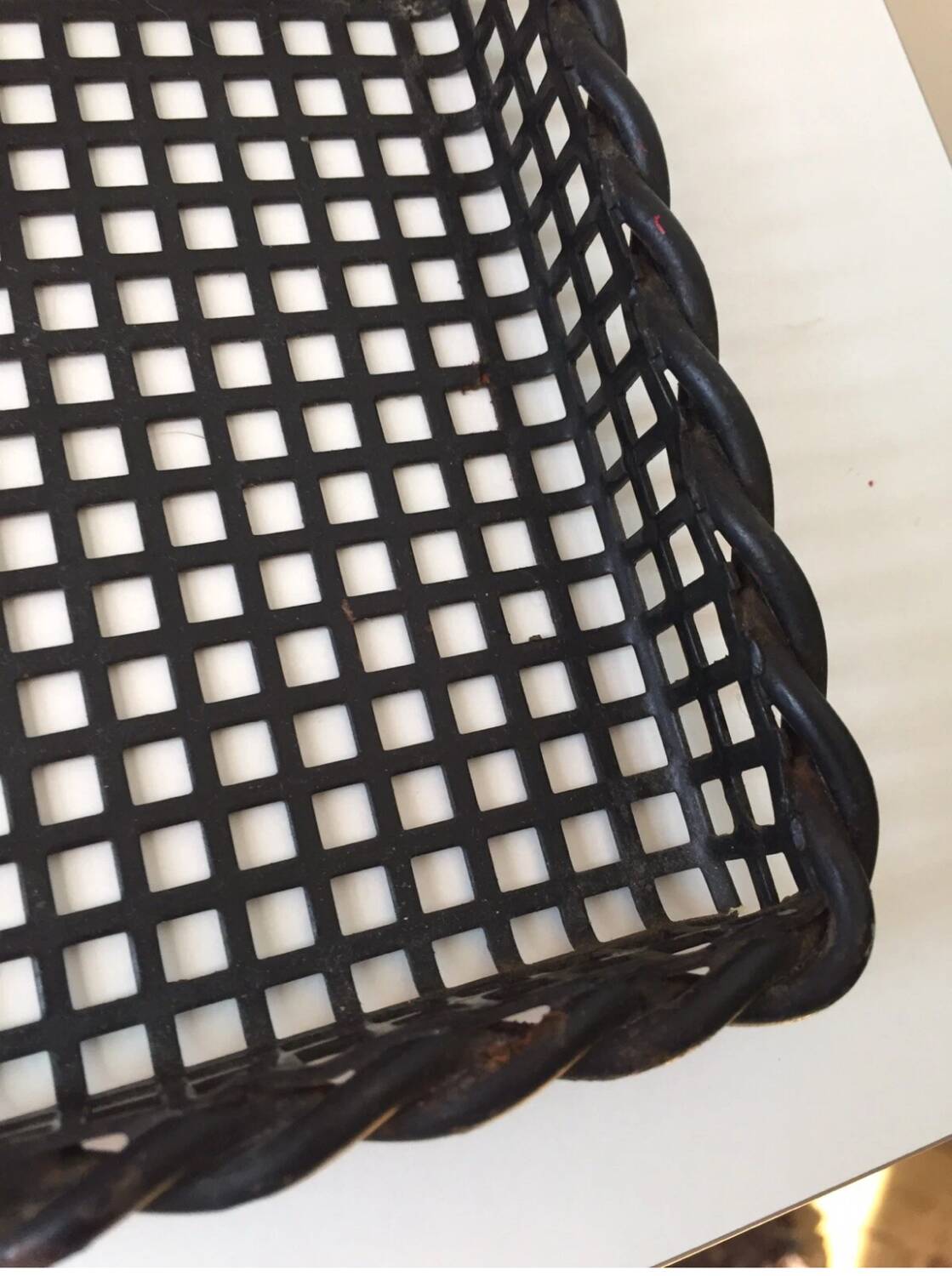 Perforated metal serving tray