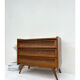 Rattan and wood chest of drawers