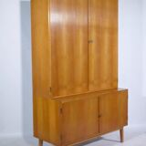 Mid-Century design highboard in cherry wood, vintage dresser, 1960s