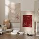 Abstract burgundy set of two, 50x70cm