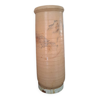 Stoneware roller vase