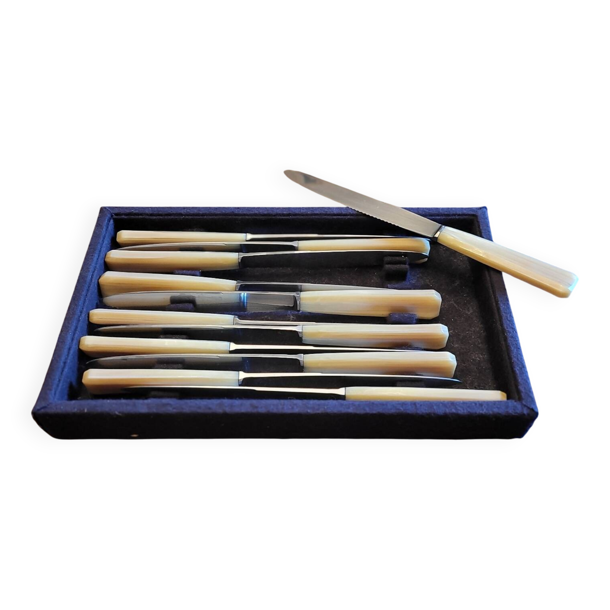 12 Rameau Sens stainless steel knives – France – 1950s/1970s