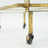 Wheeled service gilded iron glass Ramsay 1940