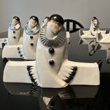 Knife holders (set of 10), Pierrot & Colombine