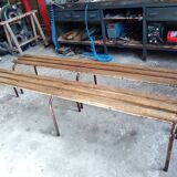 Two vintage school desks