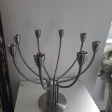 Chandelier 7 branches en acier brossé Ikea