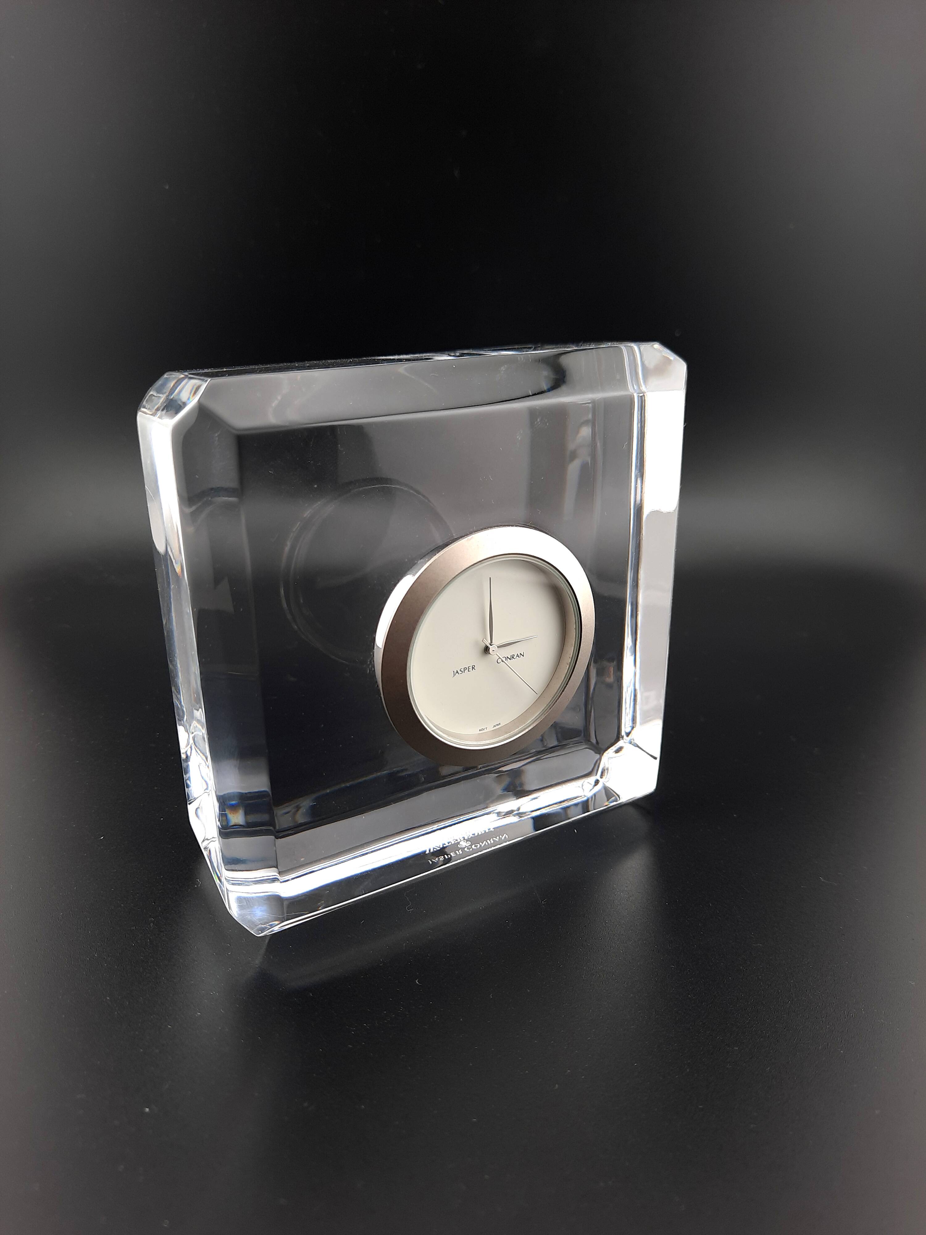 Waterford crystal glass Jasper Conran clock