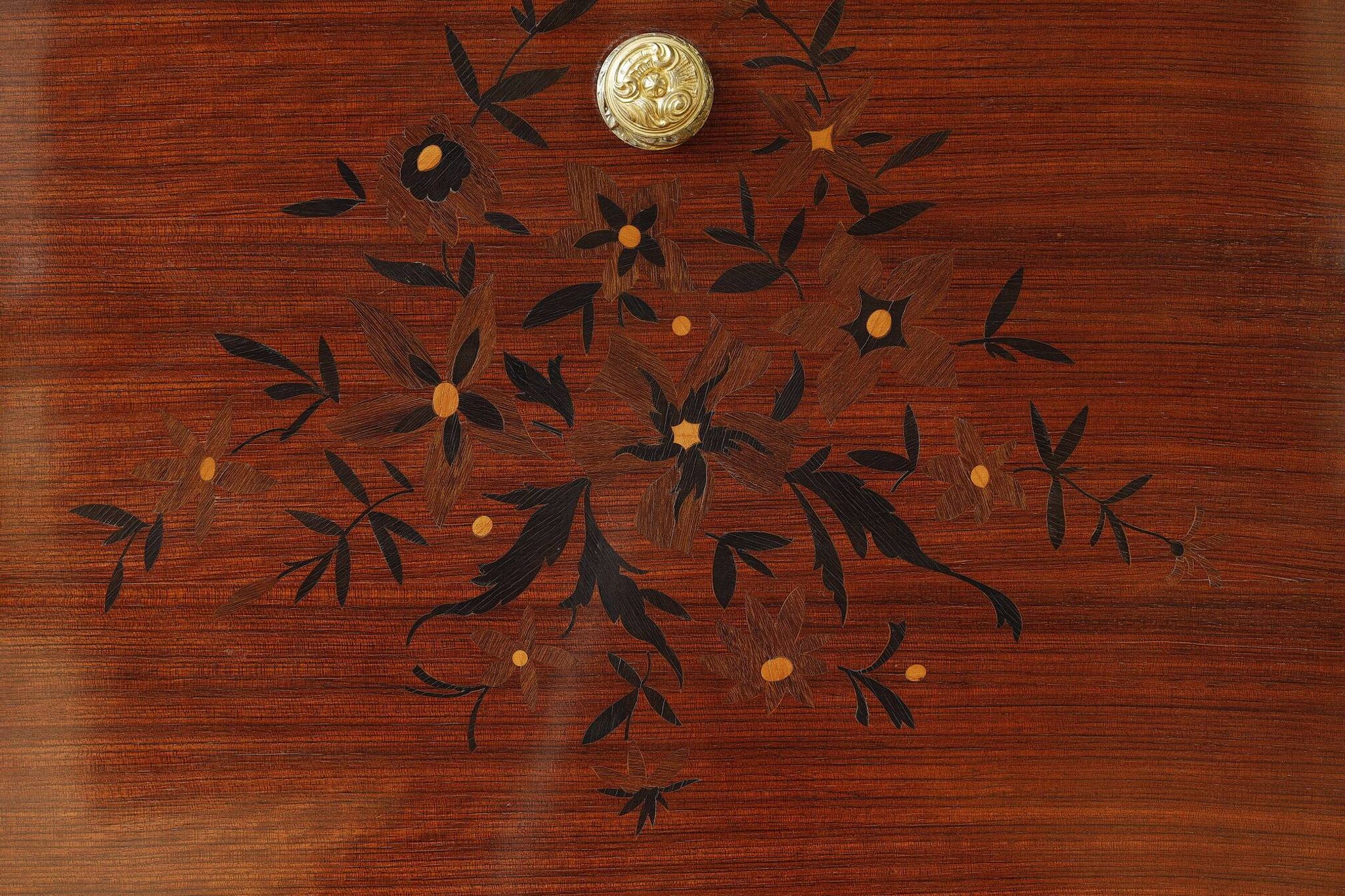Rosewood and rosewood sideboard in the style of Jules Leleu