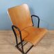 Vintage folding seat in wood and iron N°11