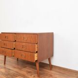 Danish oak chest of drawers