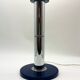 Large blue and chrome table lamp, Italy 1970s