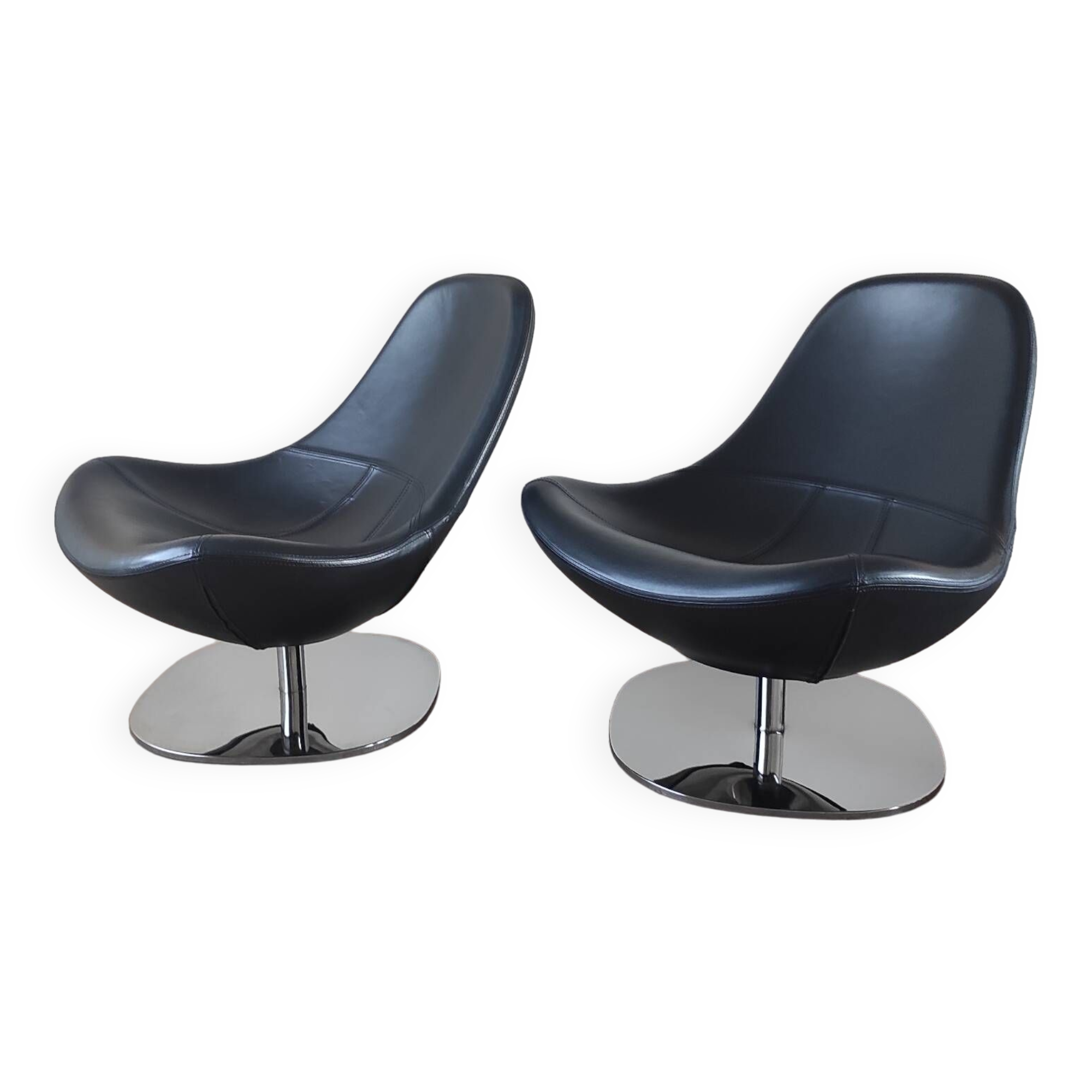 ② FAUTEUIL DIVAN CANAPE 3 PLACES CUIR BLANC IKEA ARILD KARAKTA - Canapés | Salons