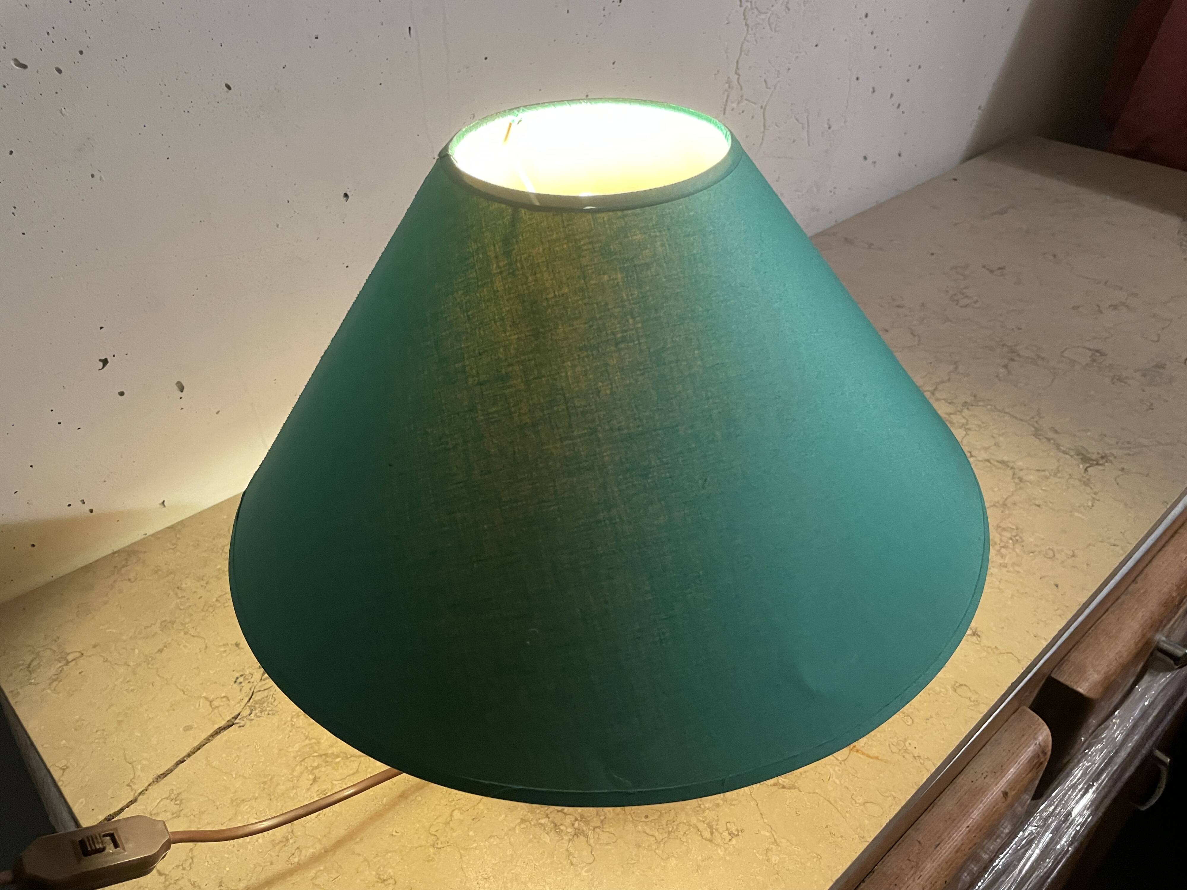 Lampe boule en bois années 80