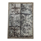 Decorative panel with patinated metal and wood