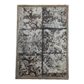 Decorative panel with patinated metal and wood