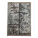 Decorative panel with patinated metal and wood