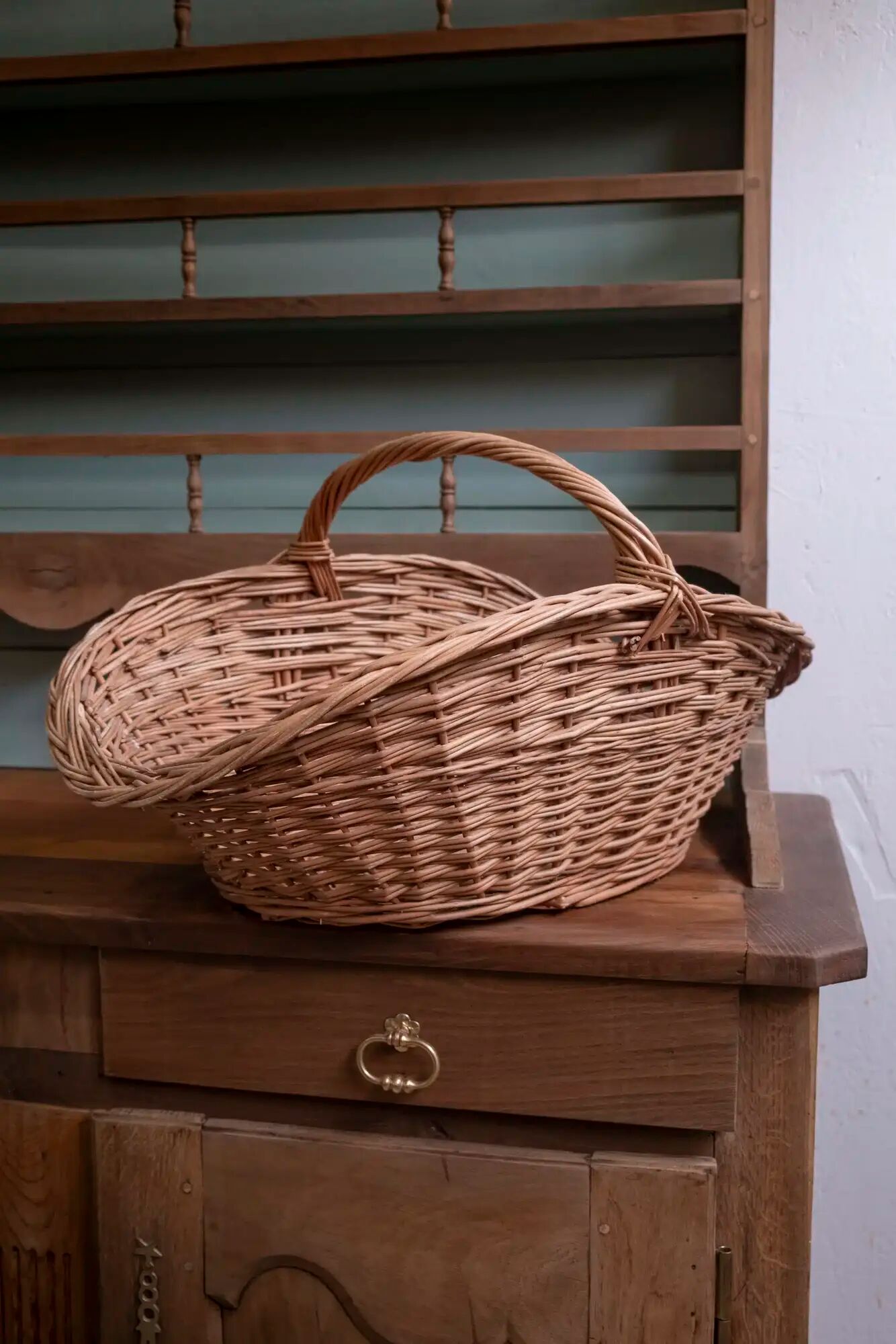 Panier à bois en osier « Josette »