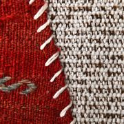 3x5 Red Contemporary Vintage Kilim Rug, 105x149Cm