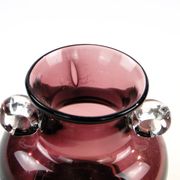 Vase, moderne du milieu du siècle, en verre, Pologne, années 1970