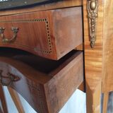 Pair of bedside tables "bean" style louis XV marked