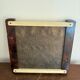 Vintage Serving Tray Aperitif Handle Thuya Walnut Art Deco Mirror Platter