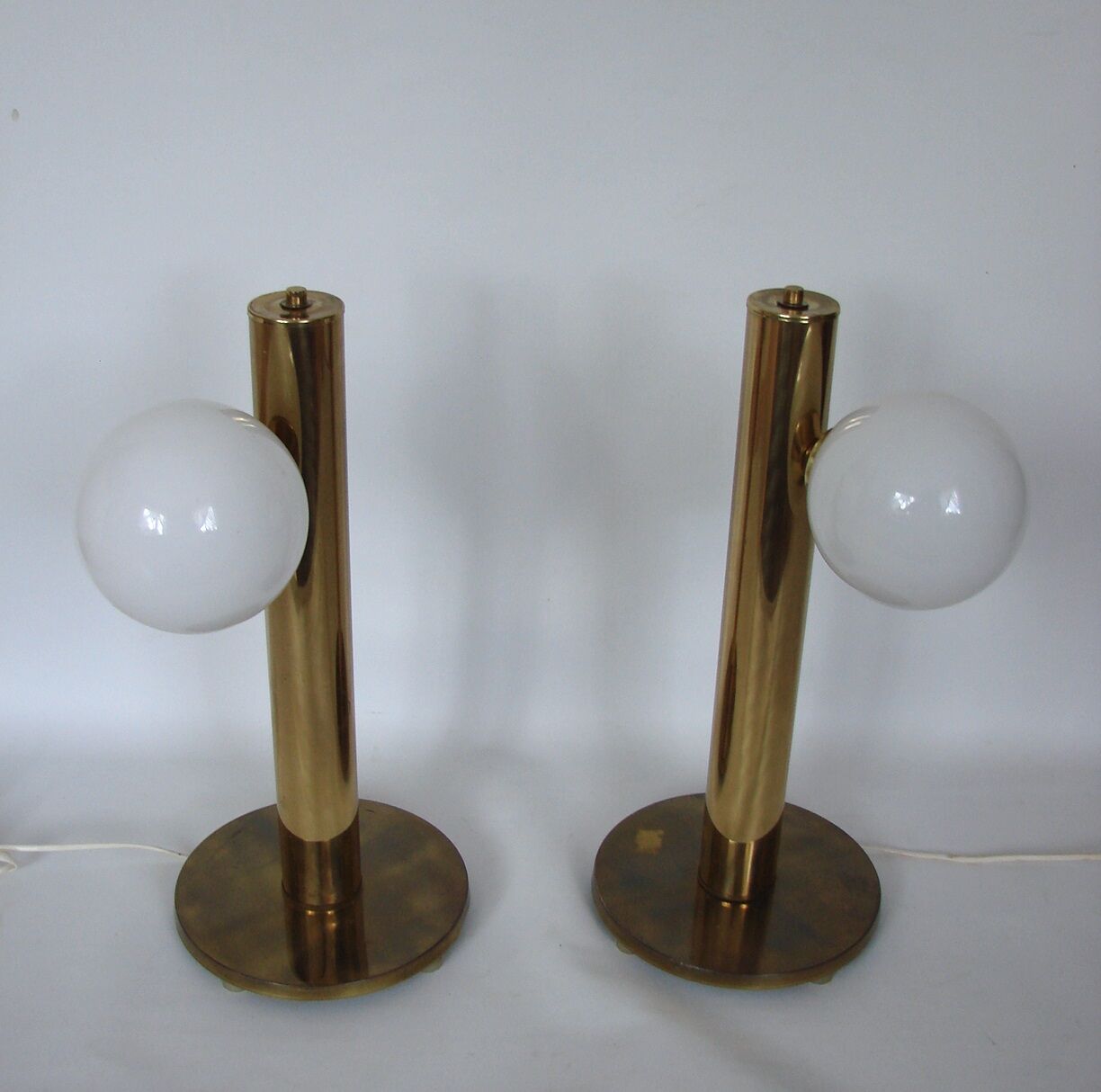 Modern lamps pair, Denmark 60s
