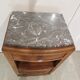 Art-deco, walnut and oak bedside table
