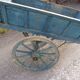 Old blue patina cart