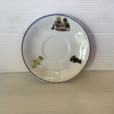 5-saucer dinner set in the style of Germaine Bouret