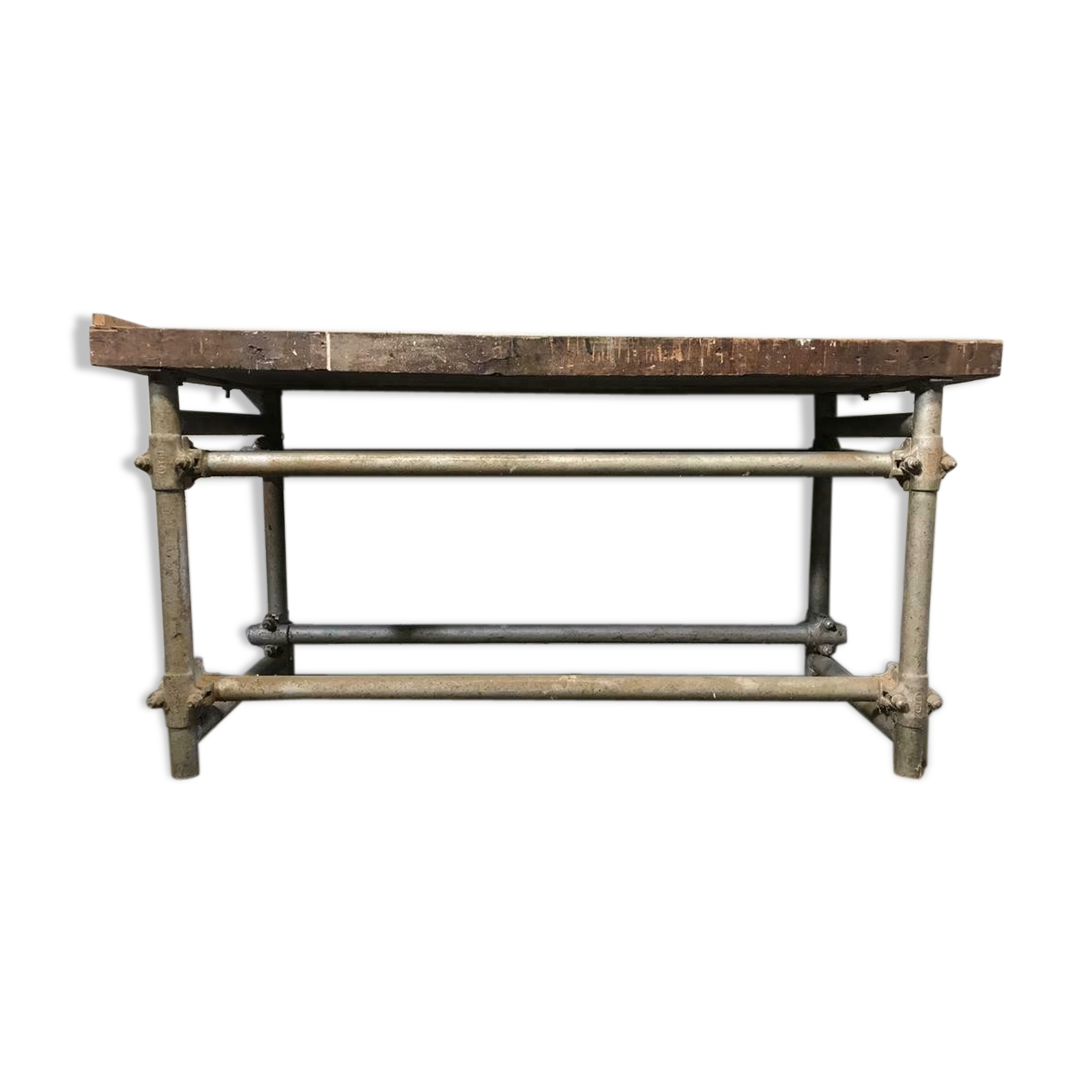 vintage industrial workbench / sidetable / work table