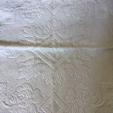 19th bed top in cotton piqué marked MC