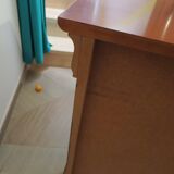 3-drawer chest of drawers with ogee - Louis Philippe style - 80s